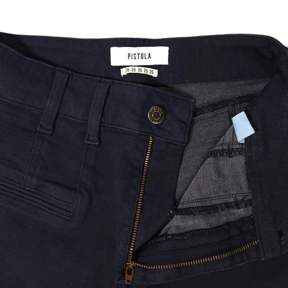 NWOT Pistola High Rise Slit Pockets Ankle Zip Skinny Jeans Sz. 26 Midnight Blue - Picture 4 of 12